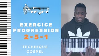 EXERCICE PROGRESSION DACCORD 251 [upl. by Lockwood]