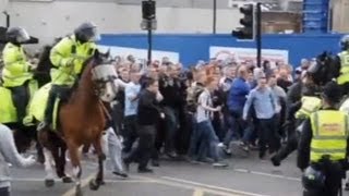 Newcastle United v Sunderland Riots after TyneWear derby [upl. by Aikrehs]