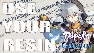 Beginner Guide To Using Resin  Genshin Impact [upl. by Saber]