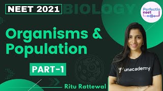 Organisms amp Population  Part 1  NEET 2021  NEET Biology  Ritu Rattewal [upl. by Lainahtan]