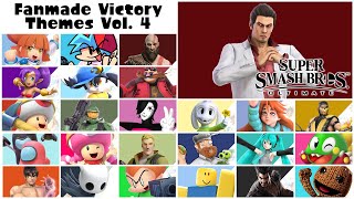 Fanmade Victory Themes Vol 4  Super Smash Bros Ultimate [upl. by Arimahs]