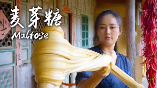 麦芽糖 ——分送给家人的甜蜜心意，是外婆留下的独门手艺【滇西小哥】 [upl. by Aicargatla834]