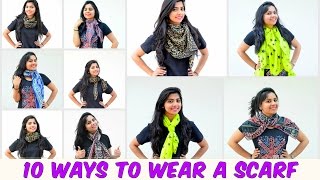 10 Easy Ways To Wear A Scarf in 6 minutes [upl. by Su]