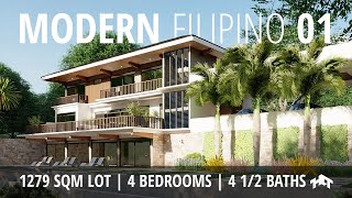 Modern Filipino House Design  Balay ni Felipe  House Tour [upl. by Kamp]