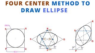 HOW TO DRAW THE ISOMETRIC VIEW OF CIRCLE ELLIPSE IN ISOMETRIC PROJECTION [upl. by Ynatil926]