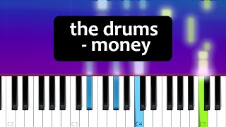 The Drums  Money Piano Tutorial [upl. by Akceber]