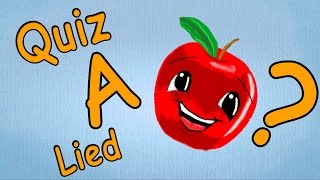 ABC Lieder deutsch  ABC Lernspiel für Kleinkinder  Buchstabe A Quiz [upl. by Risteau]