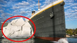 Iceberg Collapses at Titanic Museum [upl. by Sutsuj]