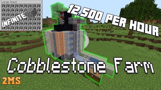 Simple Automatic Cobblestone Farm  Minecraft 119 [upl. by Elrod258]