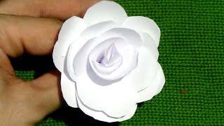 CÓMO HACER una FLOR DE PAPEL EN 5 MINUTOS [upl. by Domeniga]