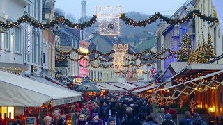 Valkenburg the Christmas town of the Netherlands 🇳🇱 Part I 4K [upl. by Woodring31]