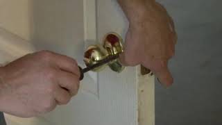 How to Tighten a Loose Doorknob [upl. by Eiblehs]