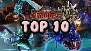 MY TOP 10 FAVOURITE TITAN DRAGONS School of Dragons [upl. by Roana]