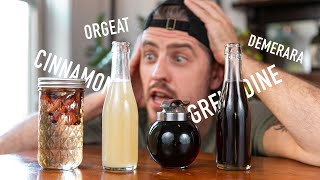 4 EASY to Make Cocktail Syrups  grenadine amp orgeat [upl. by Shari46]