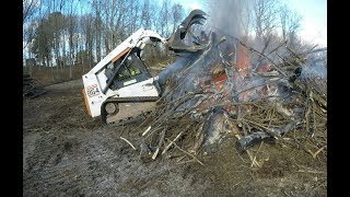 Burning a brush pile [upl. by Regazzi]