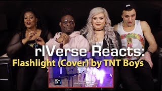 rIVerse Reacts Flashlight by TNT Boys  Live Cover Reaction [upl. by Laynad403]