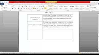 Como hacer los cuadros en documento de word [upl. by Mannos163]