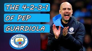 Pep Guardiolas 4231 Manchester City FC tactics [upl. by Elleinod]