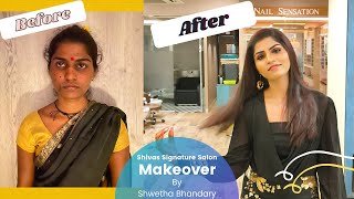 Makeover at Shivas Signature Salon  By Shwetha Bhandary [upl. by Ydisahc688]