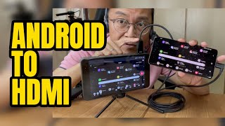 How to Mirror Android USBC to HDMI CableCreation for live streaming [upl. by Nylirrehs]