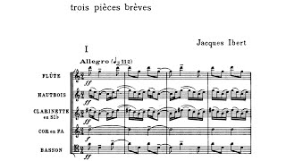 Jacques Ibert Trois Pièces Brèves 1930 [upl. by Dnalrah]