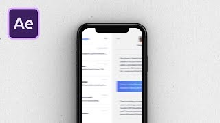 Simple UI Swipe Animation in After Effects [upl. by Alih]
