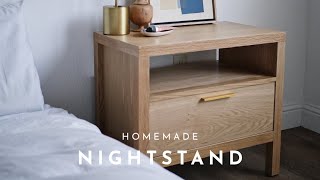 DIY 1  White Oak Nightstand [upl. by Suillenroc340]