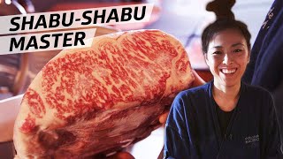 Chef Mako Okano Serves the Worlds Only ShabuShabu Omakase — Omakase [upl. by Aihsital450]