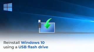 Tutorial Reinstall Windows 10 using a USB flash drive [upl. by Sherie452]