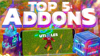 Top 5 Los MEJORES ADDONS SURVIVAL  Los NUEVOS Y MEJORES ADDONS Para Minecraft Pe 120 [upl. by Corsiglia151]