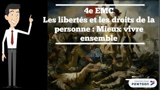 4e EMC  Les libertés et les droits de la personne [upl. by Nomolos77]