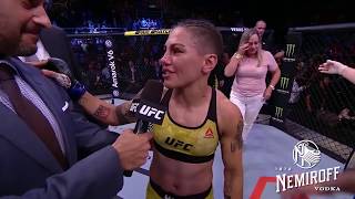 UFC 237 Jessica Andrade and Rose Namajunas Octagon Interview [upl. by Nohtahoj]