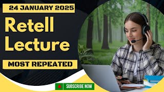 PTE Speaking Retell Lecture  JANUARY 2025  Prediction Practice [upl. by Kynan]