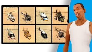 How to get all Helicopters in GTA San Andreas [upl. by Nimrak]