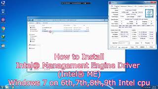 How To Install Intel Management Engine Driver [upl. by Emile]