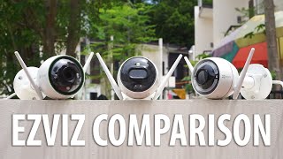 Ezviz Smart Bullet WiFi IP Security Camera Comparison  Which one should you buy [upl. by Mellar]