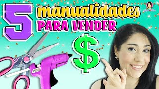 5 Manualidades que puedes ✂️ VENDER y GANAR DINERO 🤑 desde CASA  Marlene Campos [upl. by Briana]