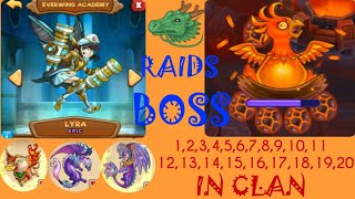 EVERWING2021🐲 RAID BOSS 1234567891011121314151617181920 IN CLANHIGHLIGHT 👑 [upl. by Tamma]