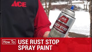 How To Use Rust Stop Spray  Ace Hardware [upl. by Eiralc]