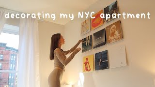 decorating my NYC apartment ★ MOVING VLOGS ep2 [upl. by Qahsi]