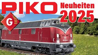 PIKO Neuheiten 2025 für SpurG Diesellok BR 221 Blaue Mauritius und noch mehr LOKS amp WAGEN [upl. by Yecniuq]