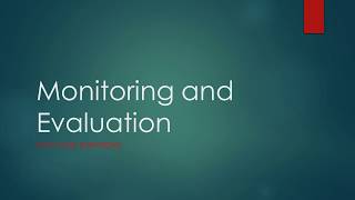 What is Monitoring and Evaluation [upl. by Lucien619]