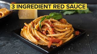 How to make the SIMPLEST ITALIAN PASTA SAUCE at home [upl. by Meehar825]