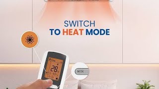 Gree ac remote heat setting [upl. by Ilsel626]