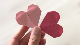 Easy Origami Heart Bookmark  Origami Heart ❤️ [upl. by Eznyl]