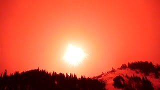 Worlds largest firework turns night into day about a mile over Colorado [upl. by Htiekel642]