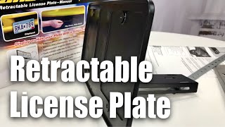 Cheapest Manually Retractable Show N Go License Plate Holder [upl. by Jensen]