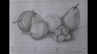 COMO DIBUJAR UN BODEGON CON FRUTAS [upl. by Malcah146]