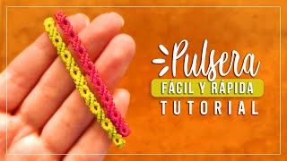 Cómo hacer pulsera de hilo fácil y rápida 21✨ Paso a Paso  DIY Macrame Friendship Bracelet [upl. by Metzgar]