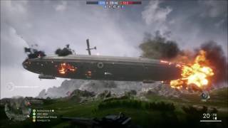 Battlefield 1 Airship Explosion Compilation [upl. by Eifos]